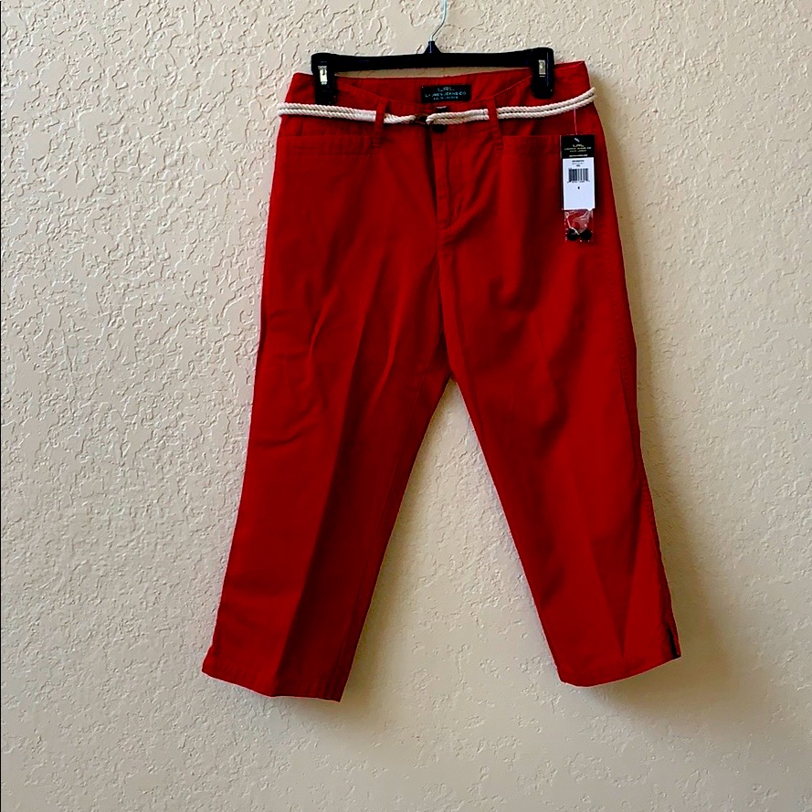 New Red Capri Jeans